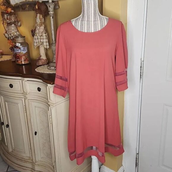 Nordstrom Coral women's dress size Medium - Picture 1 of 5